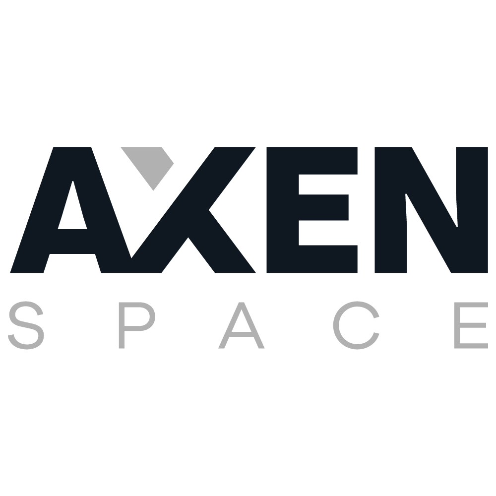 logotipo de axen space, unidad de negocio enfocada a investigación espacial